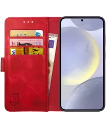 Rosso Element Samsung Galaxy S24 Plus Hoesje Book Case Wallet Rood