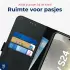 Rosso Deluxe Samsung Galaxy S24 Hoesje Echt Leer Book Case Zwart afbeelding 6