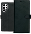 Rosso Deluxe Samsung Galaxy S24 Ultra Hoesje Echt Leer Book Case Zwart afbeelding 2