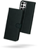 Rosso Deluxe Samsung Galaxy S24 Ultra Hoesje Echt Leer Book Case Zwart afbeelding 13