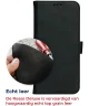Rosso Deluxe Samsung Galaxy S24 Plus Hoesje Echt Leer Book Case Zwart