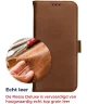 Rosso Deluxe Samsung Galaxy S24 Plus Hoesje Echt Leer Book Case Bruin