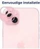 Rosso Apple iPhone 15 / 15 Plus Camera Lens Protector Roze