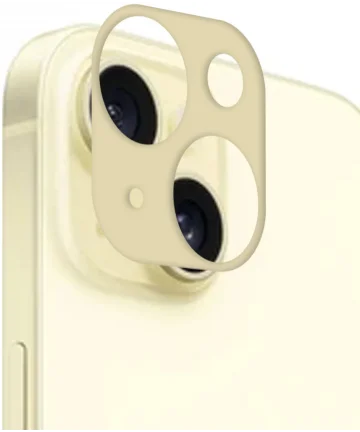 Rosso Apple iPhone 15 / 15 Plus Camera Lens Protector Geel Screen Protectors
