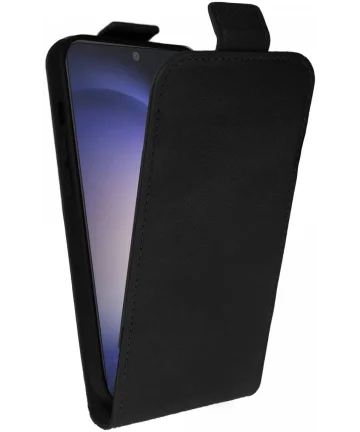 Rosso Element Samsung Galaxy S24 Hoesje Verticale Flip Case Zwart Hoesjes