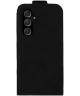 Rosso Element Samsung Galaxy S24 Hoesje Verticale Flip Case Zwart