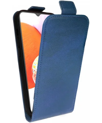 Rosso Element Samsung Galaxy A15 Hoesje Verticale Flip Case Blauw Hoesjes