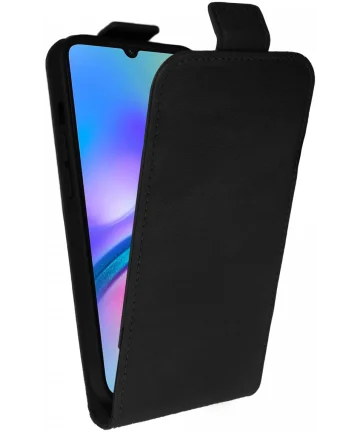 Rosso Element Samsung Galaxy A05s Hoesje Verticale Flip Case Zwart Hoesjes