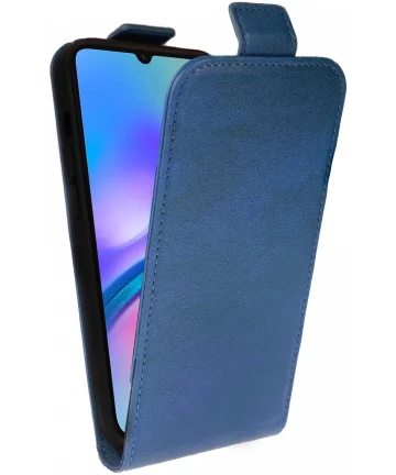 Rosso Element Samsung Galaxy A05 Hoesje Verticale Flip Case Blauw Hoesjes