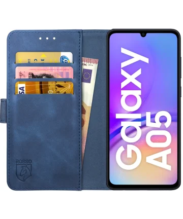 Rosso Element Samsung Galaxy A05 Hoesje Book Case Wallet Blauw Hoesjes