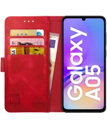 Rosso Element Samsung Galaxy A05 Hoesje Book Case Wallet Rood