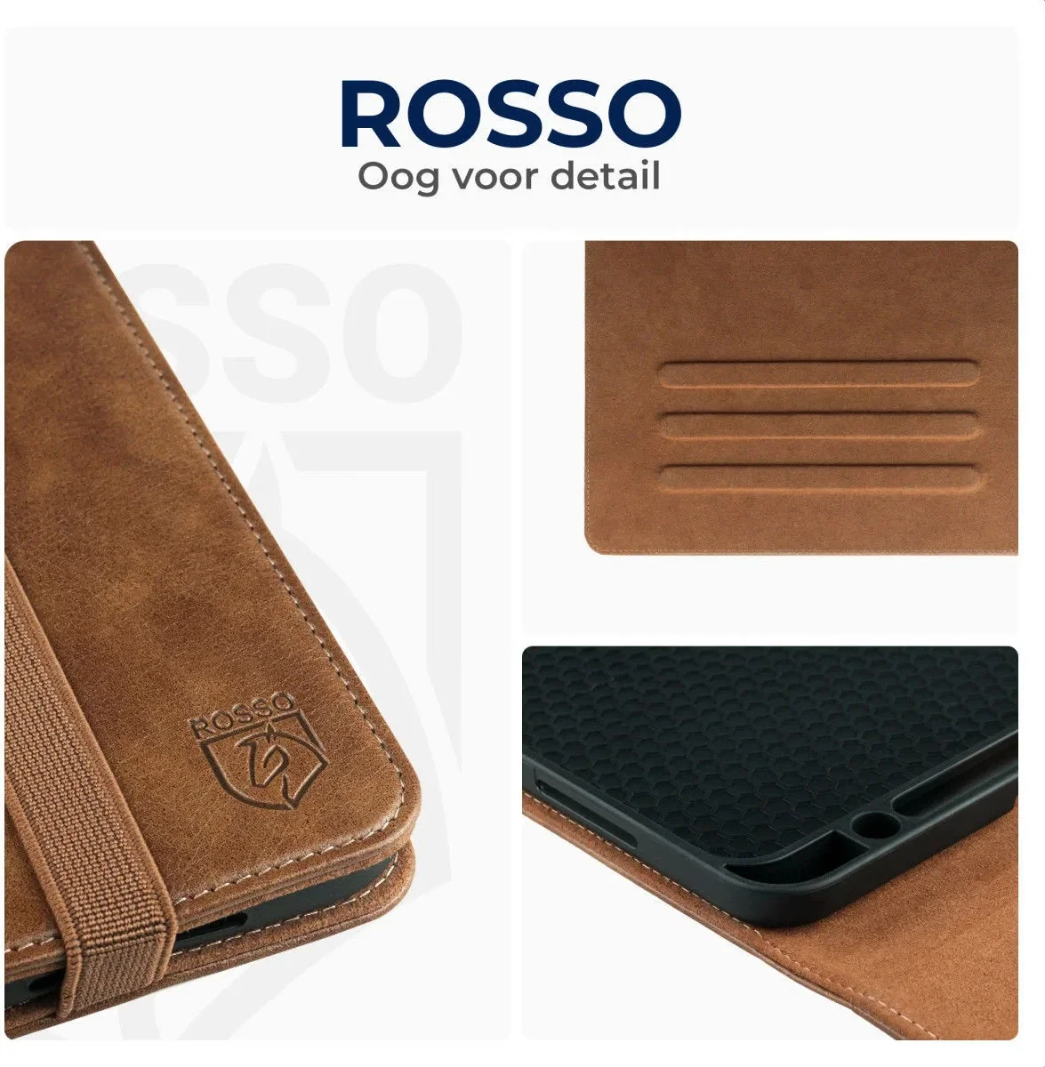 Rosso Element Xiaomi Redmi Pad SE Hoes Book Case Bruin afbeelding 2