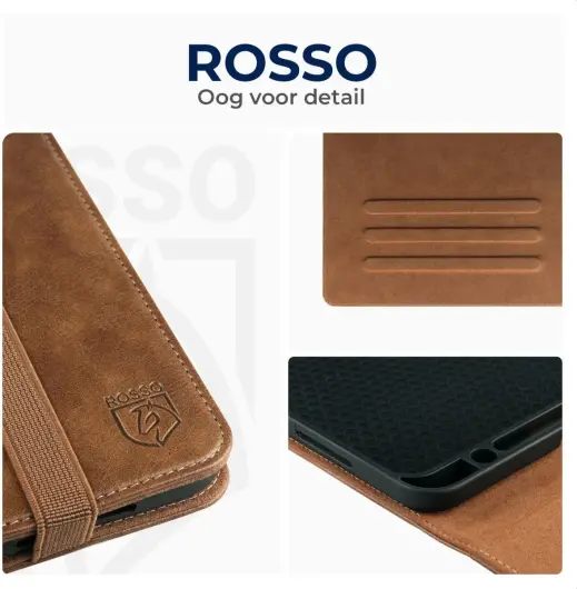 Rosso Element Xiaomi Redmi Pad SE Hoes Book Case Bruin afbeelding 2