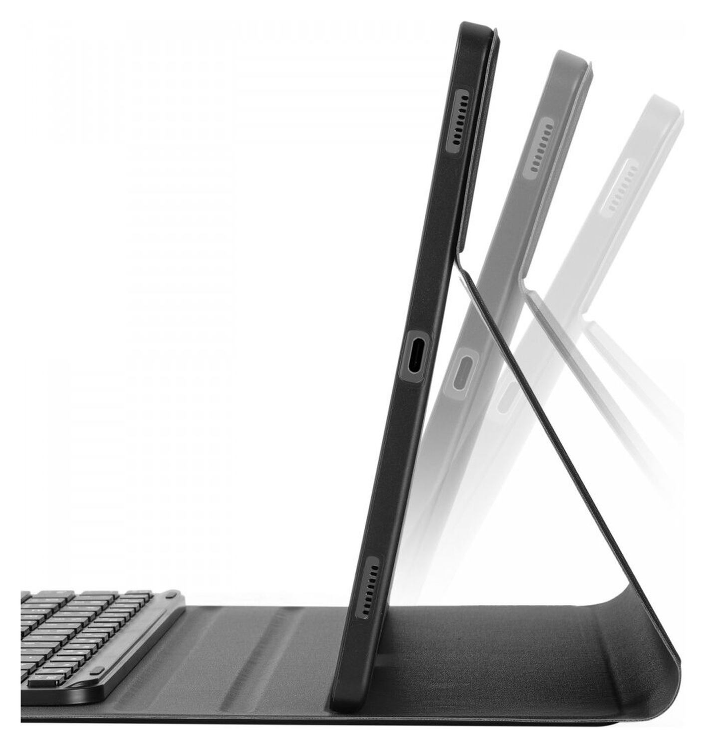 Buddi Zuna Samsung Tab S9 Ultra Hoes met QWERTY Toetsenbord Book Case Zwart afbeelding 6