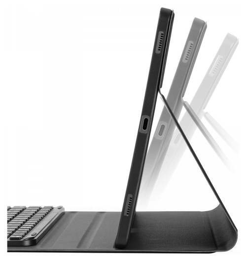 Buddi Zuna Samsung Tab S9 Ultra Hoes met QWERTY Toetsenbord Book Case Zwart afbeelding 6