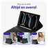 Buddi Zuna Samsung Tab S9 Ultra Hoes met QWERTY Toetsenbord Book Case Zwart afbeelding 4
