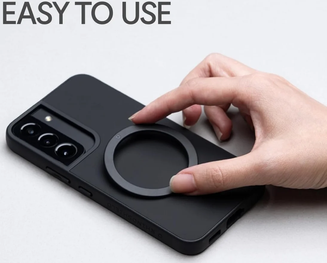RhinoShield Magnetic Ring - Universele MagSafe Sticker Zwart afbeelding 5