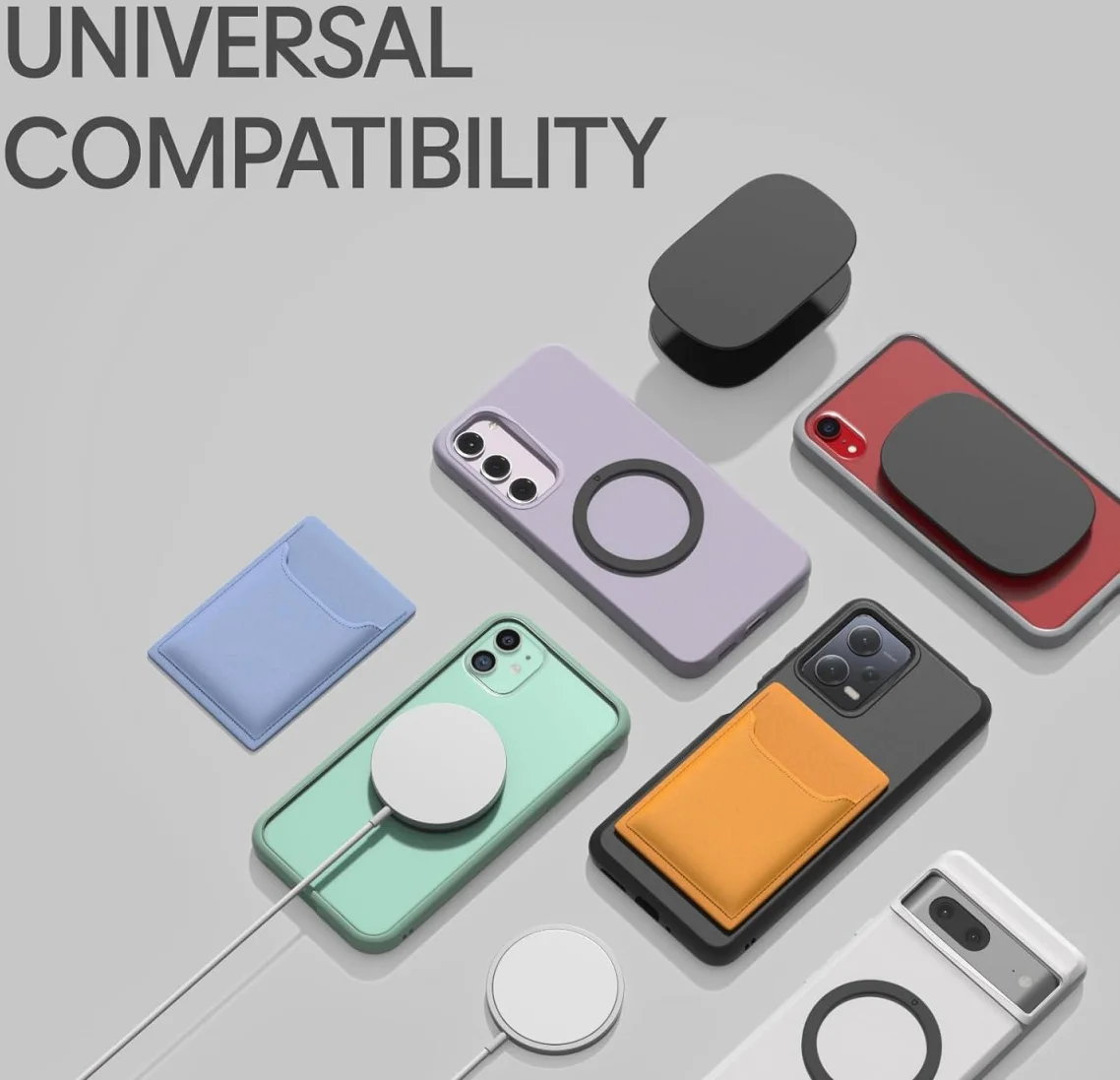 RhinoShield Magnetic Ring - Universele MagSafe Sticker Zwart afbeelding 6