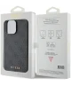 Guess Apple iPhone 15 Pro Max Hoesje Hard Case 4G Logo Metal Grijs