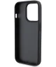 Guess iPhone 15 Pro Hoesje Triangle Coco Hard Case Metal Logo Zwart