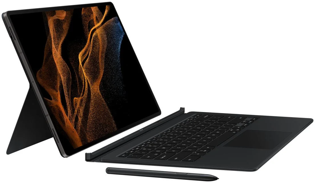 Originele Samsung Galaxy Tab S8 Ultra Hoes AZERTY Keyboard Book Cover afbeelding 1