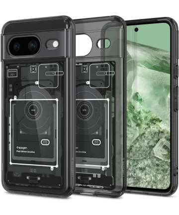 Spigen Ultra Hybrid Google Pixel 8 Hoesje Back Cover Zero One Hoesjes