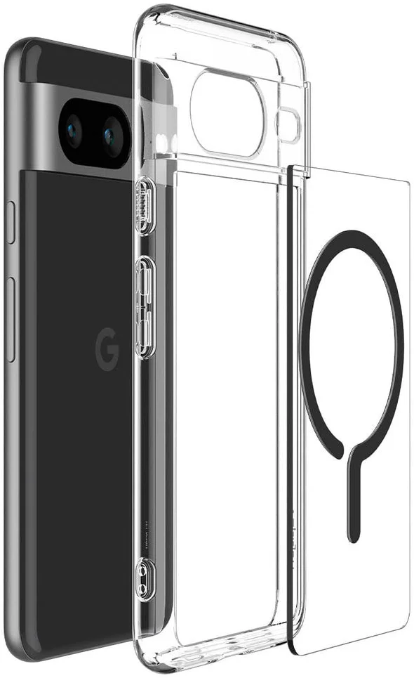 Spigen Ultra Hybrid MagSafe Google Pixel 8 Hoesje Transparant Zwart afbeelding 12