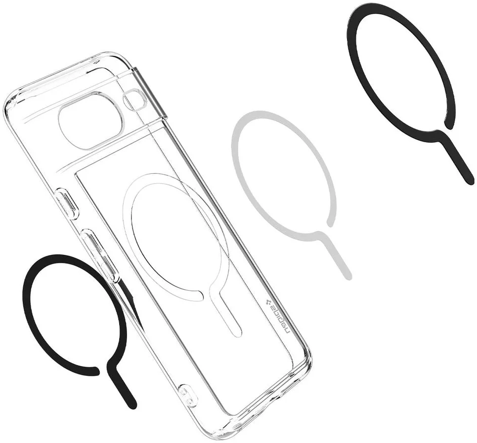 Spigen Ultra Hybrid MagSafe Google Pixel 8 Hoesje Transparant Zwart afbeelding 13