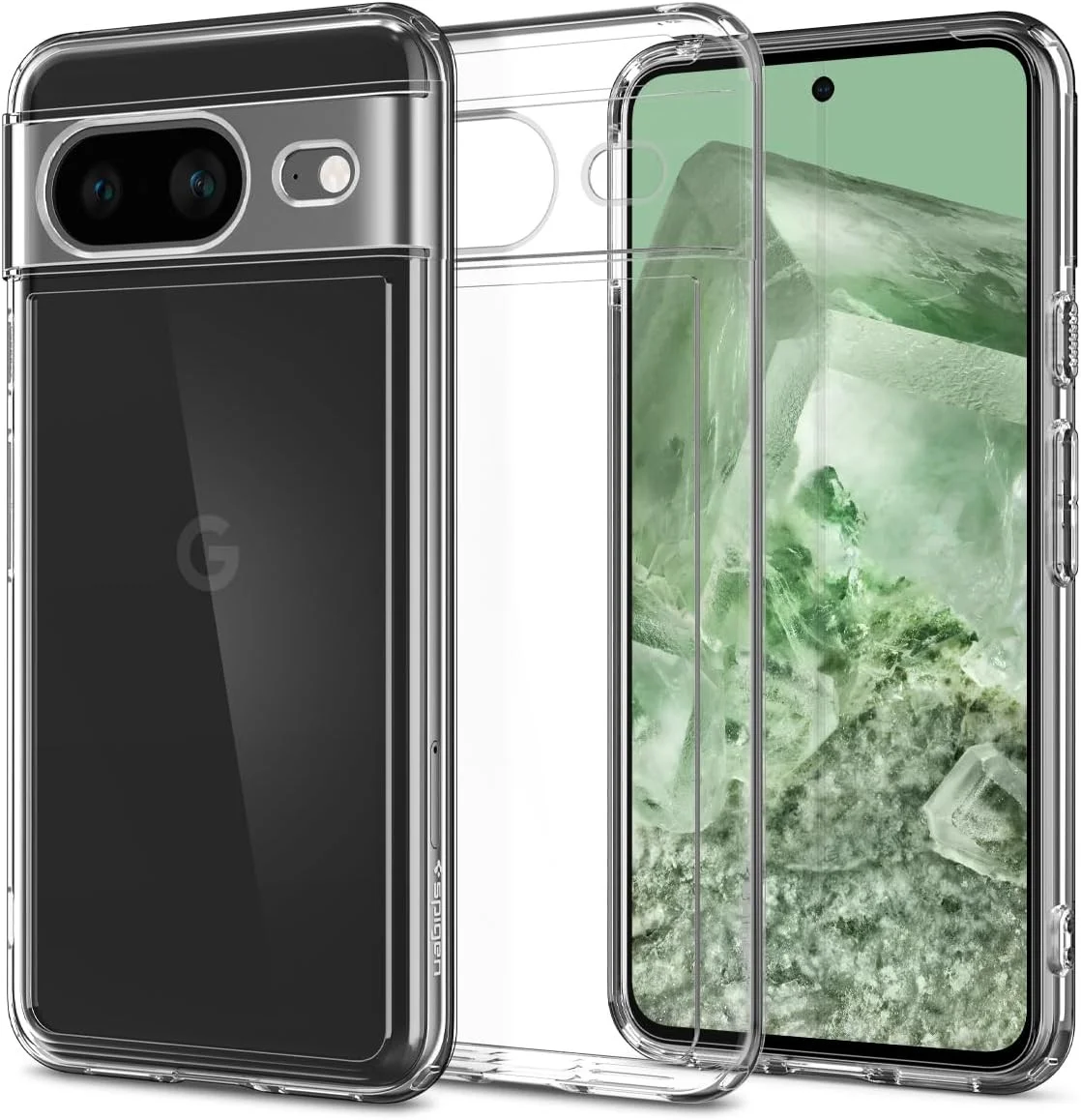Spigen Ultra Hybrid Google Pixel 8 Hoesje Back Cover Transparant afbeelding 1