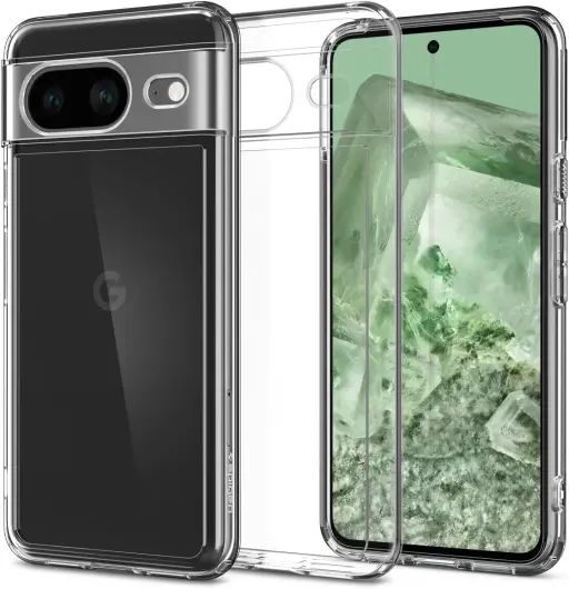 Spigen Ultra Hybrid Google Pixel 8 Hoesje Back Cover Transparant afbeelding 1