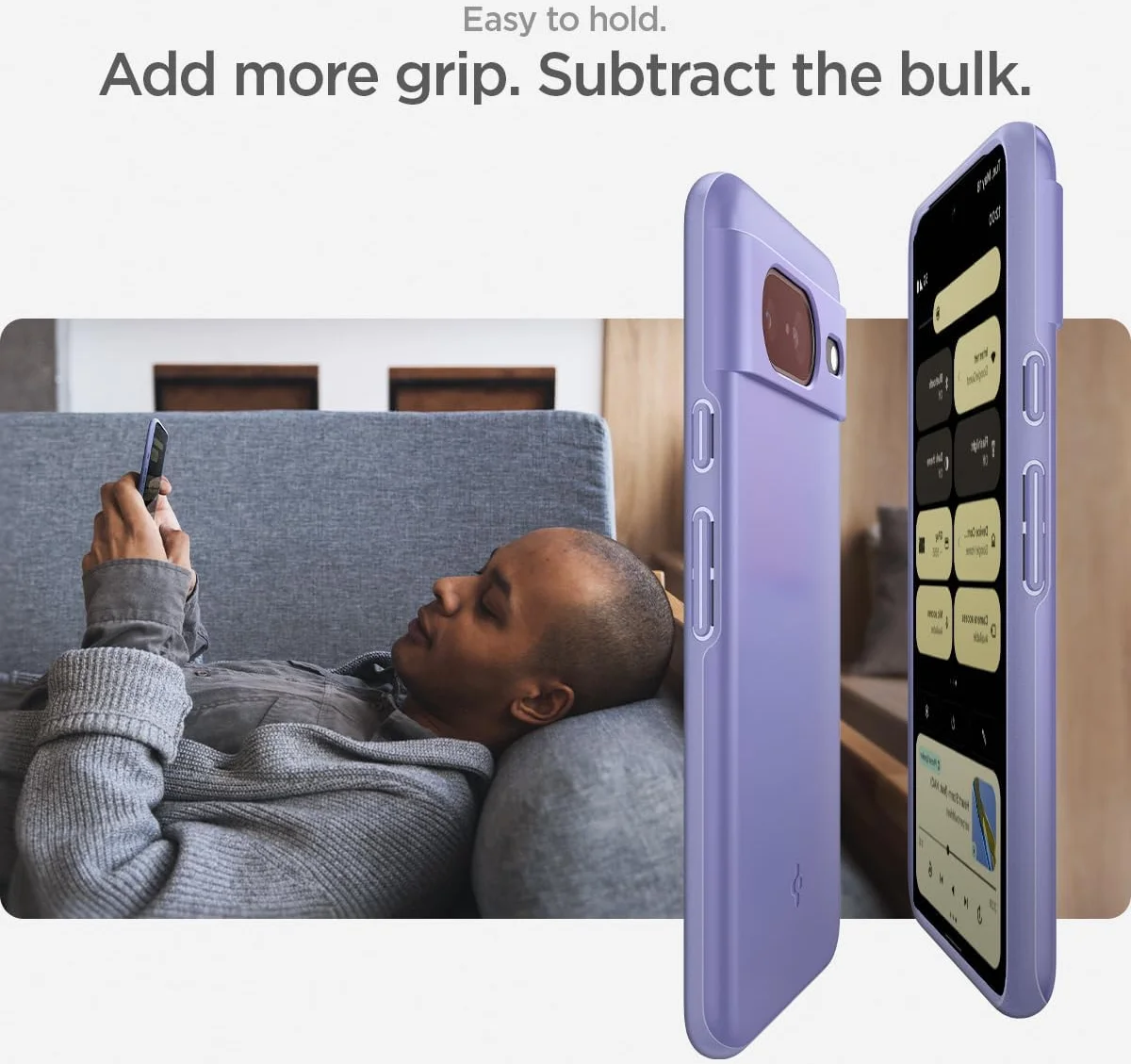 Spigen Thin Fit Google Pixel 8 Hoesje Back Cover Violet afbeelding 4