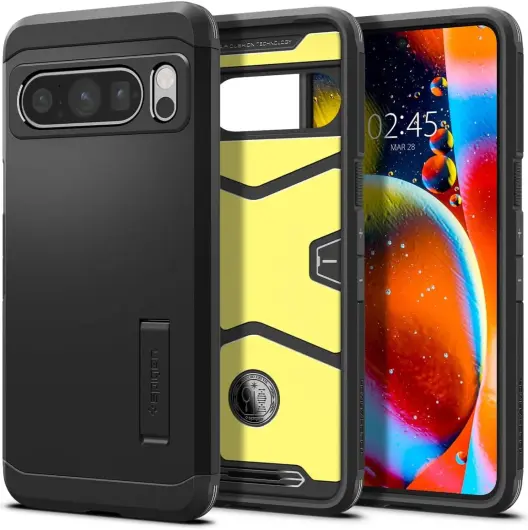 Spigen Tough Armor Google Pixel 8 Pro Hoesje Back Cover Zwart afbeelding 1