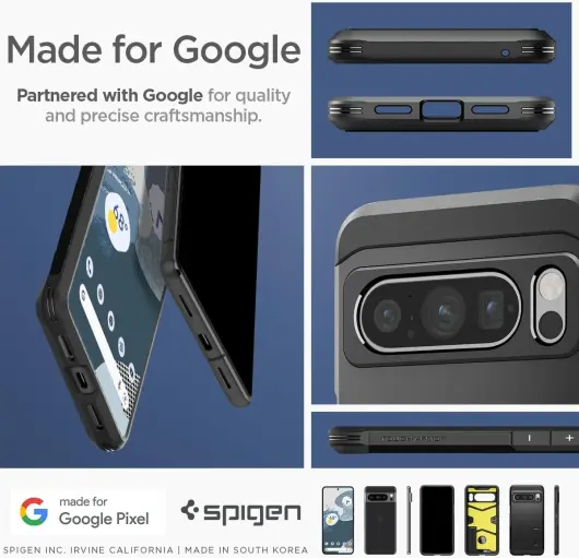 Spigen Tough Armor Google Pixel 8 Pro Hoesje Back Cover Zwart afbeelding 5