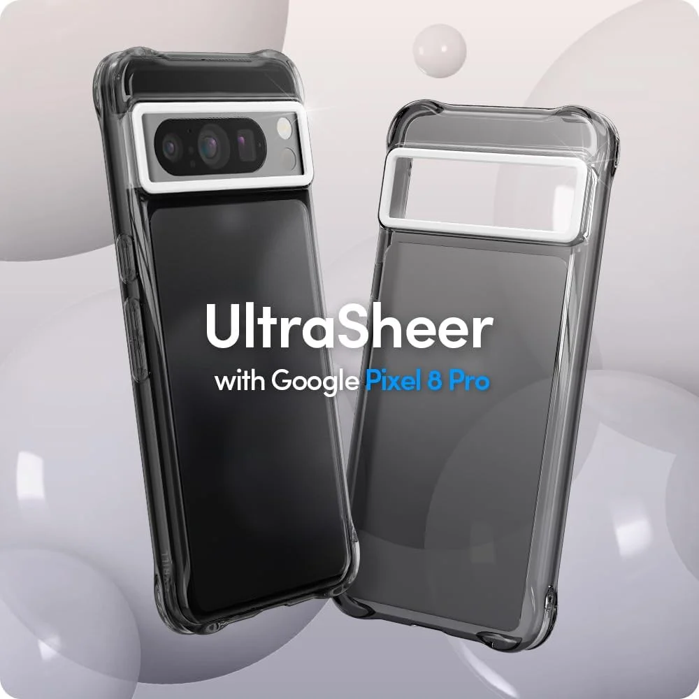 Spigen Cyrill Ultra Sheer Google Pixel 8 Pro Hoesje Back Cover Zwart afbeelding 3
