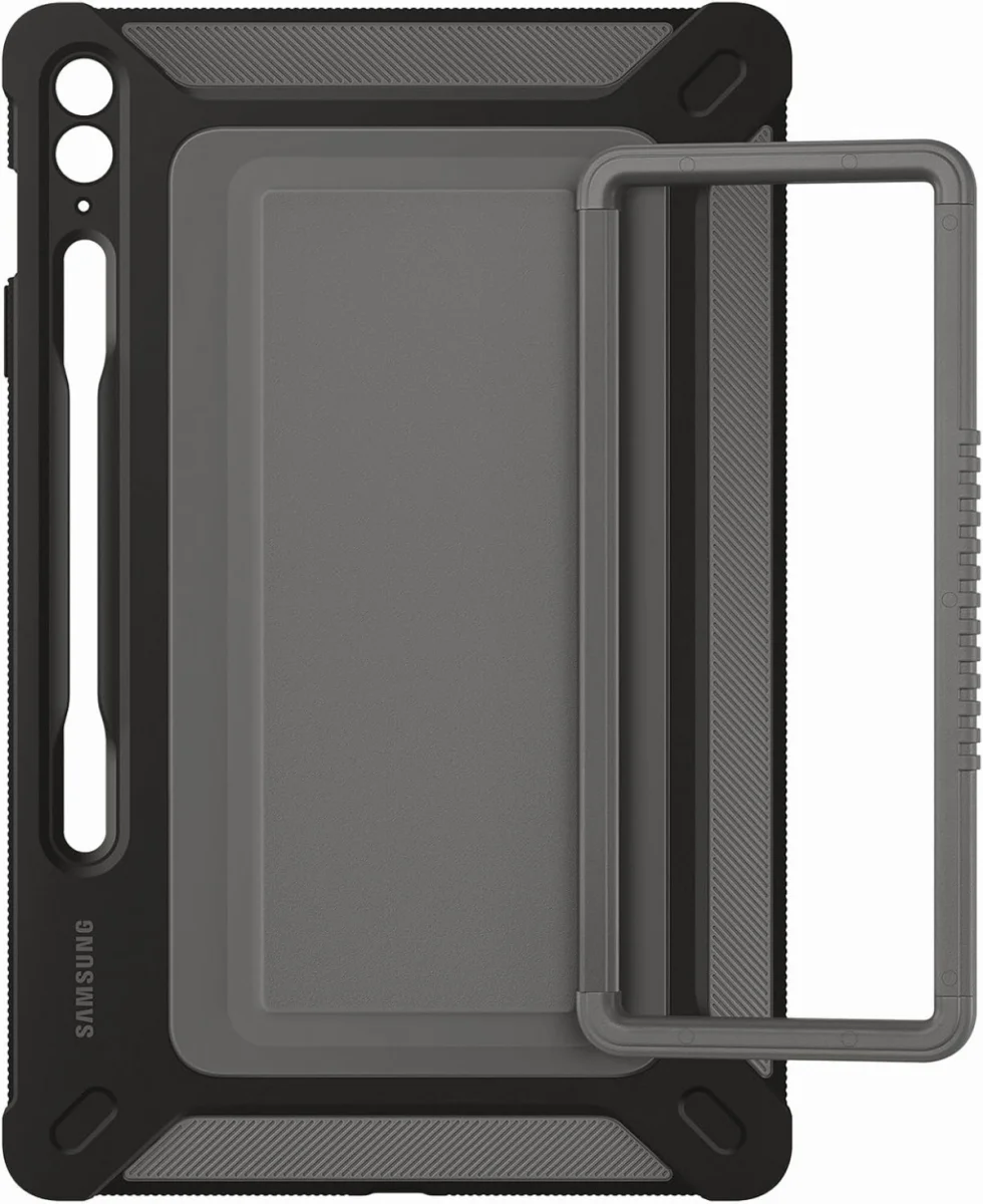 Originele Samsung Galaxy Tab S9 FE Plus Hoes Outdoor Cover Zwart afbeelding 3