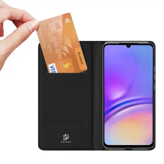 Dux Ducis Skin Pro Samsung Galaxy A05 Hoesje Portemonnee Zwart afbeelding 2