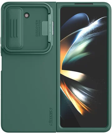 Nillkin CamShield Silky Silicone Hoesje Samsung Galaxy Z Fold 5 Groen Hoesjes