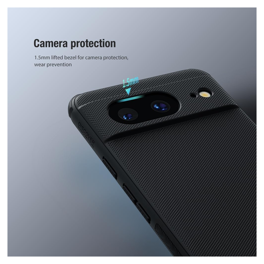 Nillkin Super Frosted Shield Google Pixel 8 Hoesje Back Cover Zwart afbeelding 8