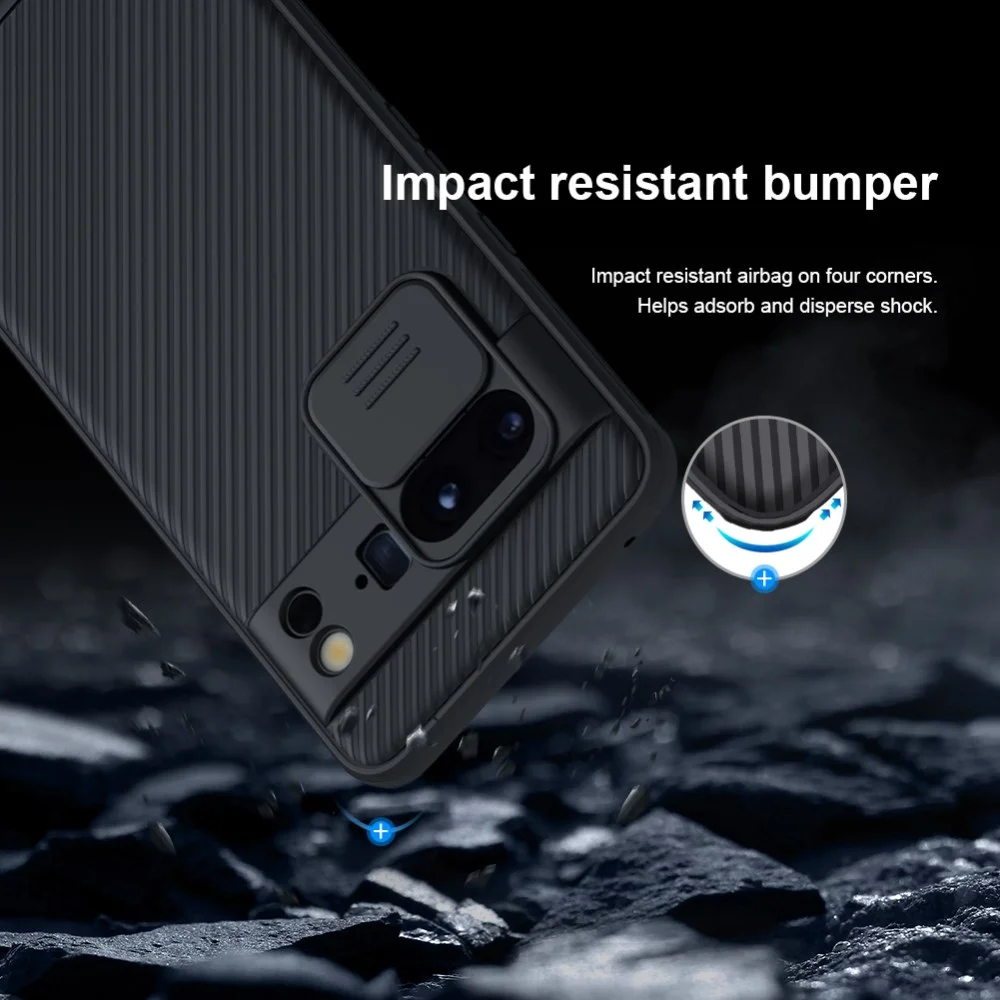 Nillkin CamShield Google Pixel 8 Pro Hoesje met Camera Slider Blauw afbeelding 6
