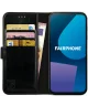 Rosso Element Fairphone 5 Hoesje Book Case Wallet Zwart