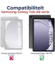 Samsung Galaxy Tab A9 Plus Hoes met Screen Protector en Handriem Rood
