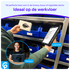 Samsung Galaxy Tab A9 Plus Hoes met Screen Protector en Handriem Rood afbeelding 5