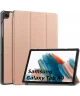 Samsung Galaxy Tab A9 Hoes Tri-Fold Book Case Standaard Roze Goud