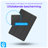 Samsung Galaxy Tab A9 Plus Hoes Tri-Fold Book Case met Standaard Zwart afbeelding 3