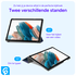 Samsung Galaxy Tab A9 Plus Hoes Tri-Fold Book Case met Standaard Blauw afbeelding 6