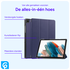 Samsung Galaxy Tab A9 Plus Hoes Tri-Fold Book Case met Standaard Blauw afbeelding 3