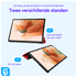 Samsung Galaxy Tab A9 Plus Hoes Tri-Fold Book Case met Standaard Rood afbeelding 6