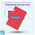 Samsung Galaxy Tab A9 Plus Hoes Tri-Fold Book Case met Standaard Rood afbeelding 3