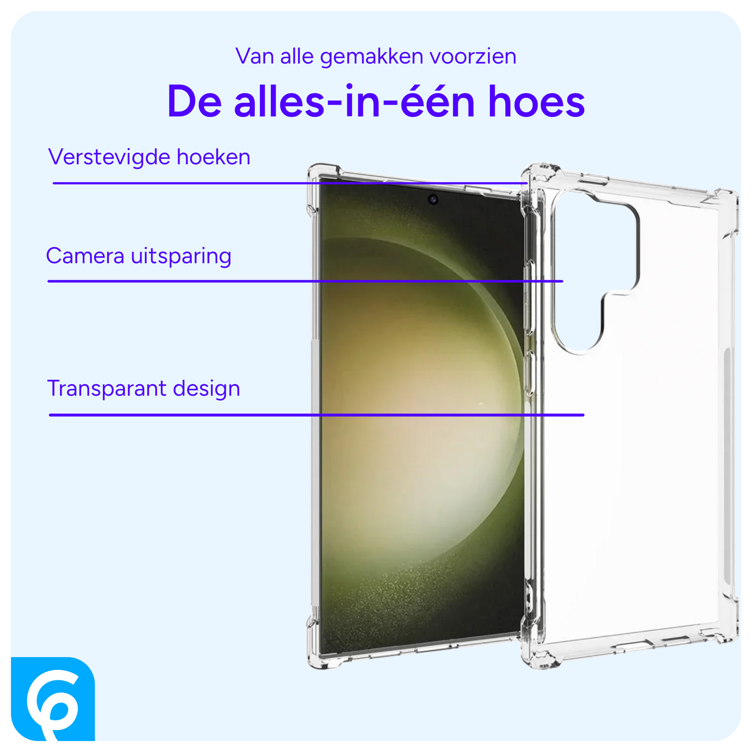 Samsung Galaxy S24 Ultra Hoesje Schokbestendig en Dun TPU Transparant afbeelding 4
