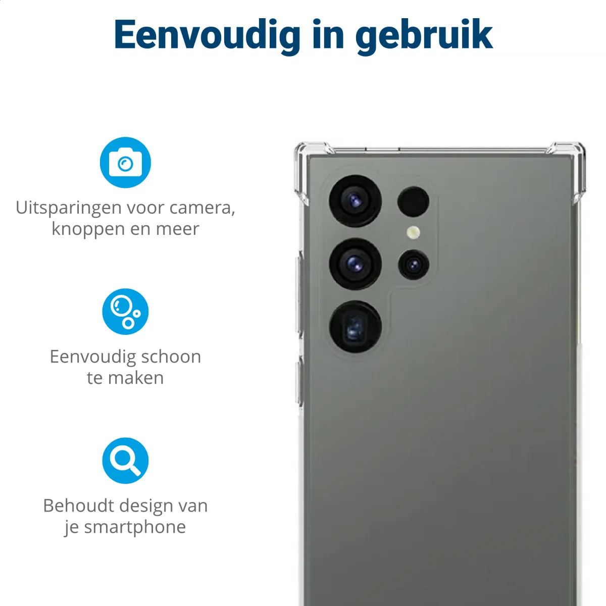 Samsung Galaxy S24 Ultra Hoesje Schokbestendig en Dun TPU Transparant afbeelding 7
